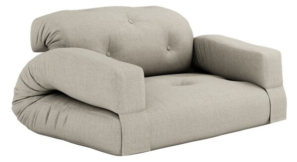 Sofa rozkładana z beżowym obiciem Karup Design Hippo Linen
