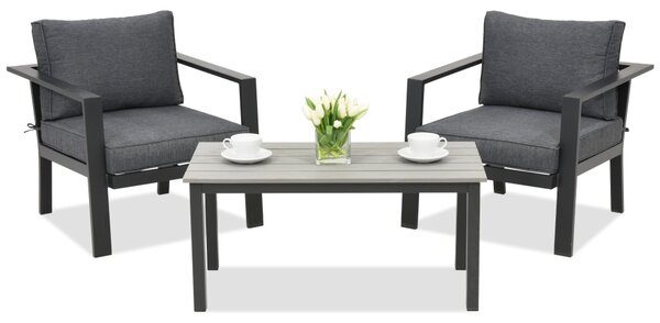 Meble ogrodowe aluminiowe Sydney Terrace Garden Point antracyt