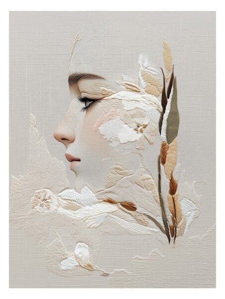 Obraz 60x80 cm Stitched Bloom – Styler