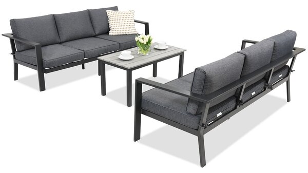 Meble ogrodowe aluminiowe Sydney Coffee Comfort 6 Garden Point antracyt