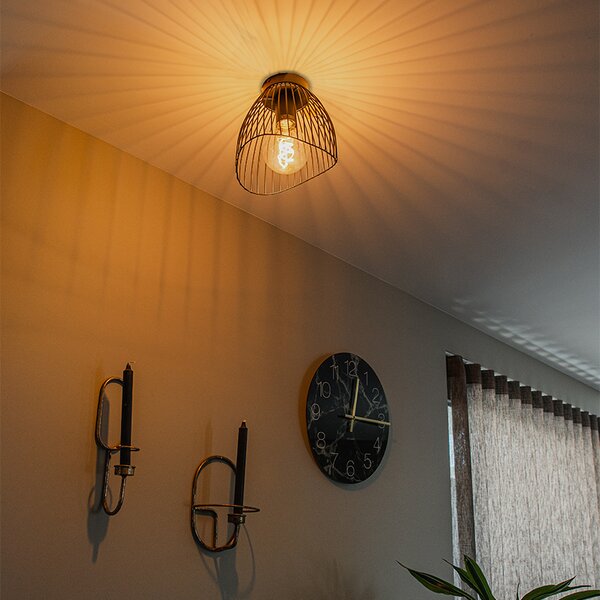Designerska lampa sufitowa czarna 20cm - Pua