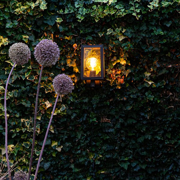 Industrialna lampa ścienna szara IP44 - Sutton Up