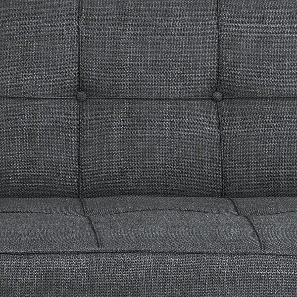 Ciemnoszara rozkładana sofa 198 cm Perugia – Actona