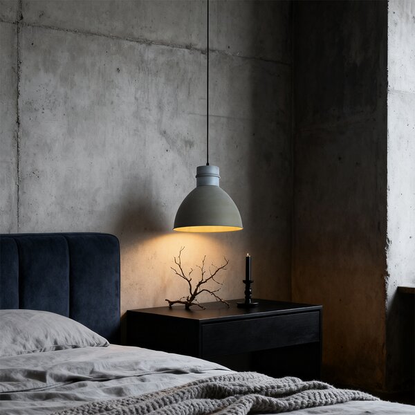 Lampa wisząca w stylu rustykalnym szara - Dory