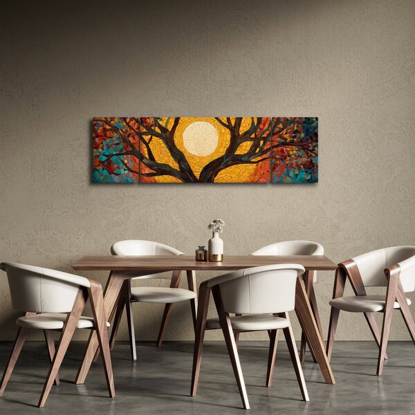 Obraz - Słońce w koronie drzewa życia (170x50 cm)