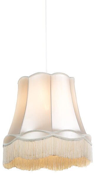 Wisząca lampa retro kremowa 45 cm - Granny