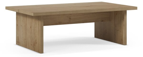 Stolik z blatem w dekorze dębu w naturalnym kolorze 70x120 cm Loana – Marckeric