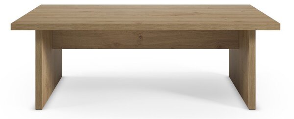 Stolik z blatem w dekorze dębu w naturalnym kolorze 70x120 cm Loana – Marckeric