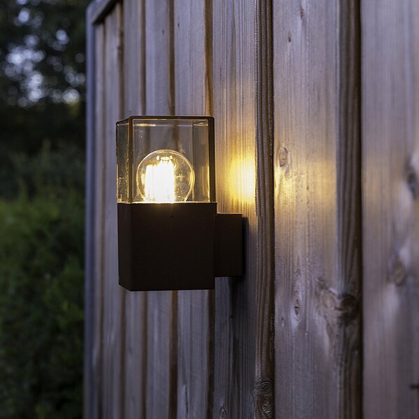 Inteligentna lampa ścienna zewnętrzna w kolorze rdzawo-brązowym IP44 z Wi-Fi P45 - Denmark