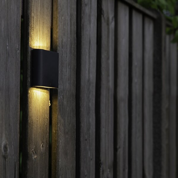Lampa ścienna antracytowa 11,5 cm z LED IP65 - Batt