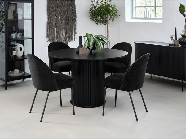 Czarne krzesło Creston – Unique Furniture