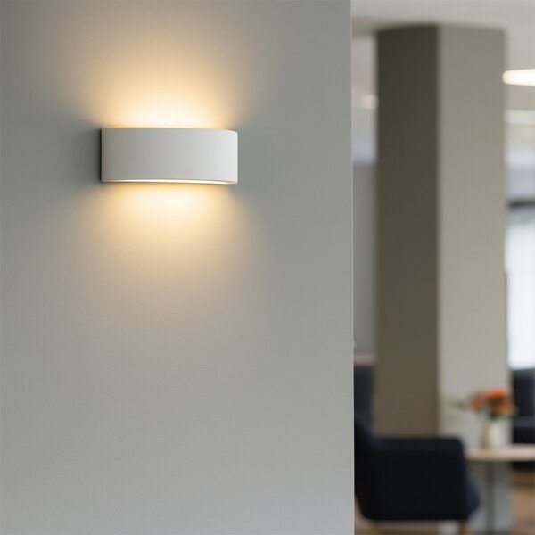 Rustykalna lampa ścienna gipsowa - Aurel Novo