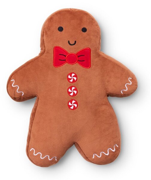 Aksamitna poduszka dekoracyjna ze świątecznym motywem 28x37 cm Gingerbread – Catherine Lansfield