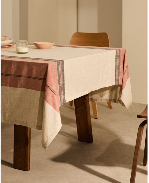 Obrus z mieszanki lnu 170x250 cm Veliat – Kave Home