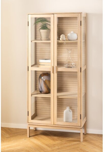 Witryna w dekorze dębu 80x180 cm Linley – Actona