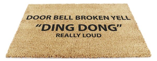 Wycieraczka z włókna kokosowego 40x60 cm Yell Ding Dong – Artsy Doormats