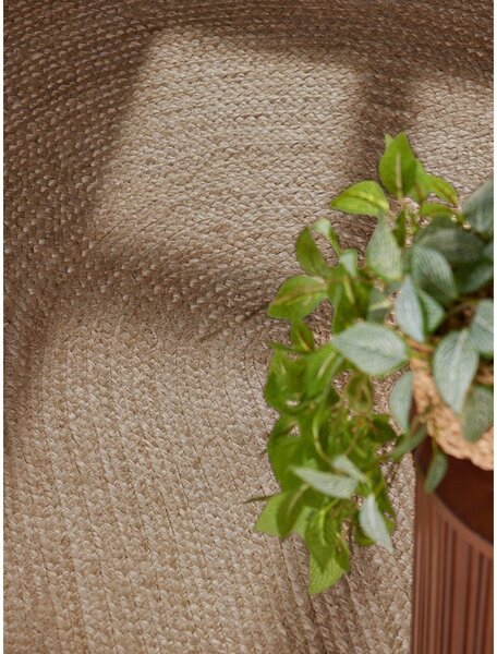 Dywan z juty dwustronny/tkany ręcznie w ciemnym naturalnym kolorze 160x230 cm Braided – Hanse Home