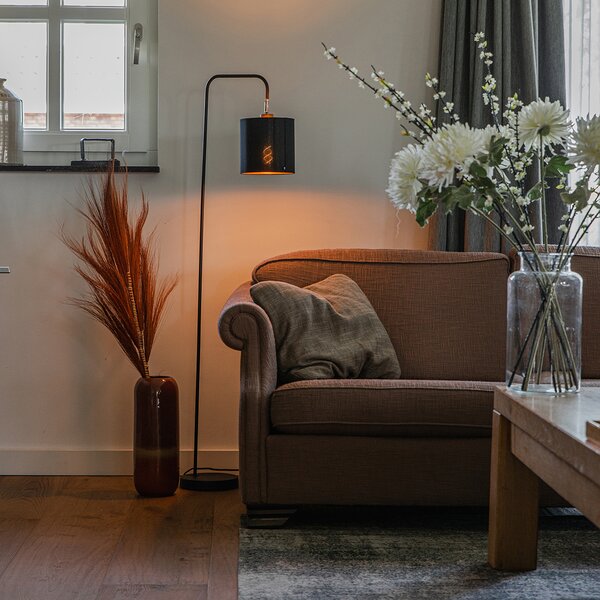 Inteligentna lampa stojąca czarna w tym żarówka Wi-Fi A60 - Lofty