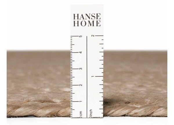 Dywan z juty dwustronny/tkany ręcznie w ciemnym naturalnym kolorze 160x230 cm Braided – Hanse Home