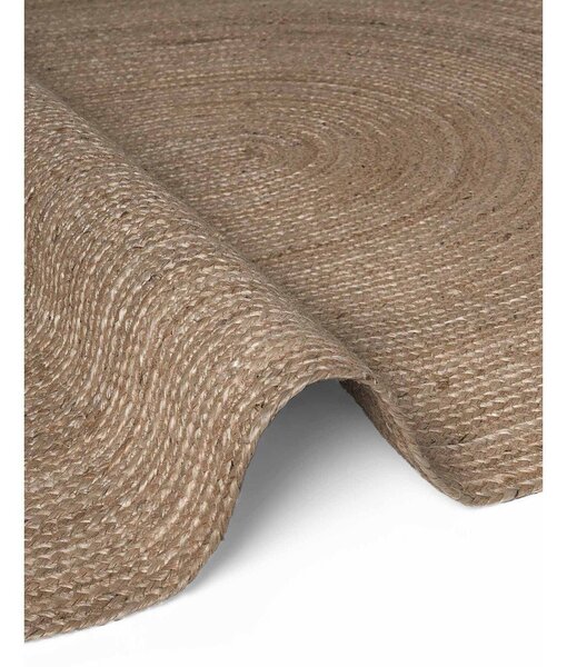Dywan z juty dwustronny/tkany ręcznie w ciemnym naturalnym kolorze 160x230 cm Braided – Hanse Home