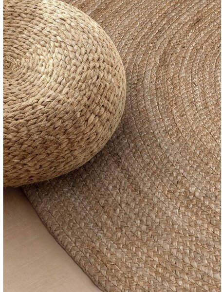 Dywan z juty dwustronny/tkany ręcznie w ciemnym naturalnym kolorze 160x230 cm Braided – Hanse Home