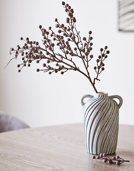 Jasnoniebieski ceramiczny wazon (wysokość 22 cm) Mimi – House Nordic