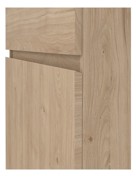 Komoda w dekorze dębu w naturalnym kolorze 80x100x40 cm Naia – Tvilum