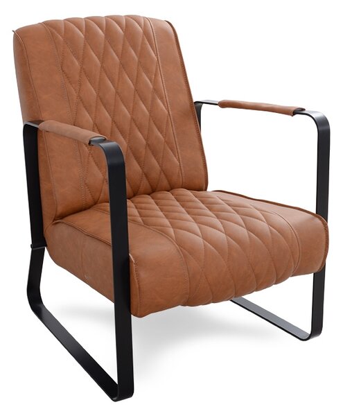 Fotel tapicerowany Caro - Ekoskóra Vintage 215 - Końcówka serii - Wyprzedaż