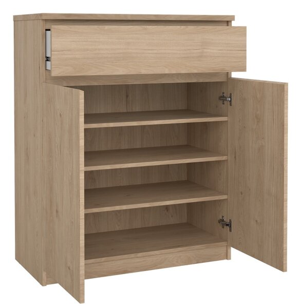 Komoda w dekorze dębu w naturalnym kolorze 80x100x40 cm Naia – Tvilum