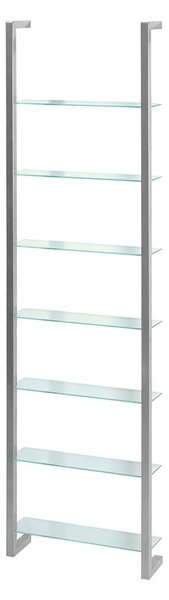 Wielopoziomowa metalowa półka w kolorze srebra 46 cm Cubic – Spinder Design