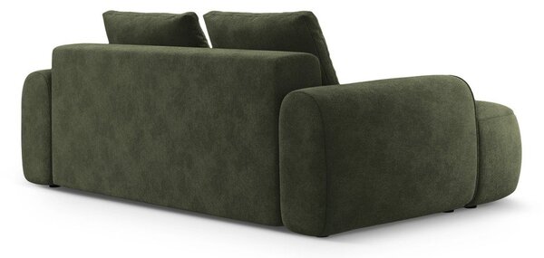 Zielona aksamitna sofa 200 cm Linz – Cosmopolitan Design