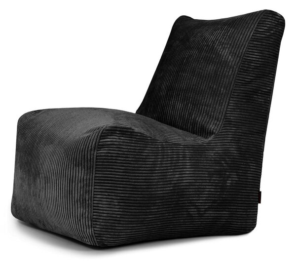 Czarny sztruksowy worek do siedzenia Seat Lounge – SLOWDOWN