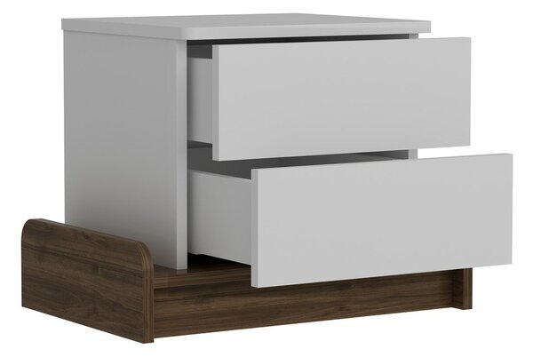 Biała szafka nocna Marina – Kalune Design