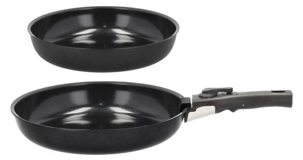 Aluminiowy zestaw patelni z odpinaną rączką z powłoką nieprzywierającą 2 szt. ø 28 cm – Holm