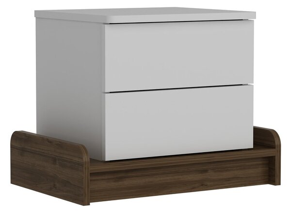 Biała szafka nocna Marina – Kalune Design