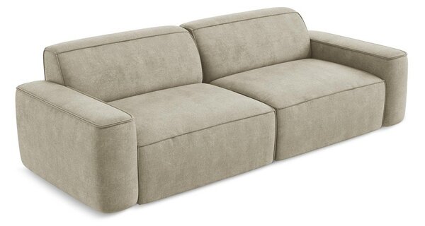 Beżowa sofa z tkaniny szenilowej 244 cm Omao – Makamii