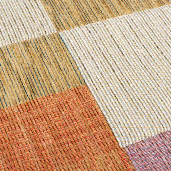 Pomarańczowo-naturalny chodnik 60x230 cm Riley Block Geo – Flair Rugs