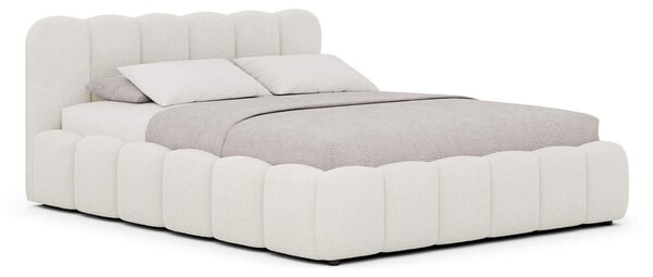 MebleMWM Łóżko tapicerowane SF1109 | 140x200 | Boucle | Biały #2