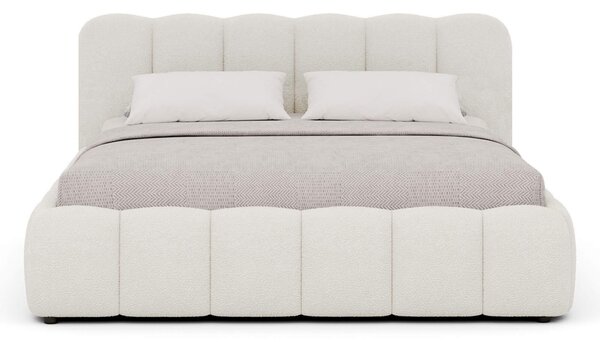MebleMWM Łóżko tapicerowane SF1109 | 140x200 | Boucle | Biały #2