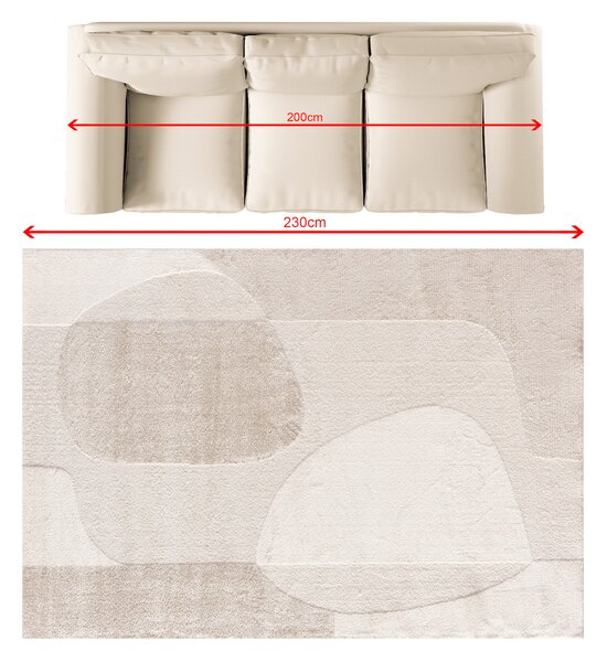 Dywan Mirelo cream/beige 160x230 cm