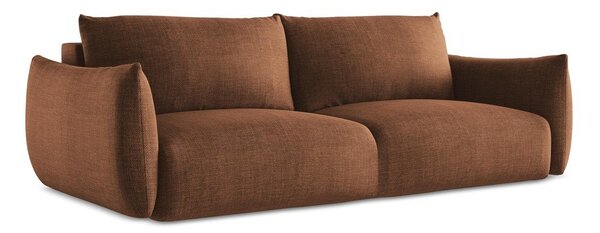 Rozkładana sofa w kolorze terakoty 230 cm Leila – Makamii