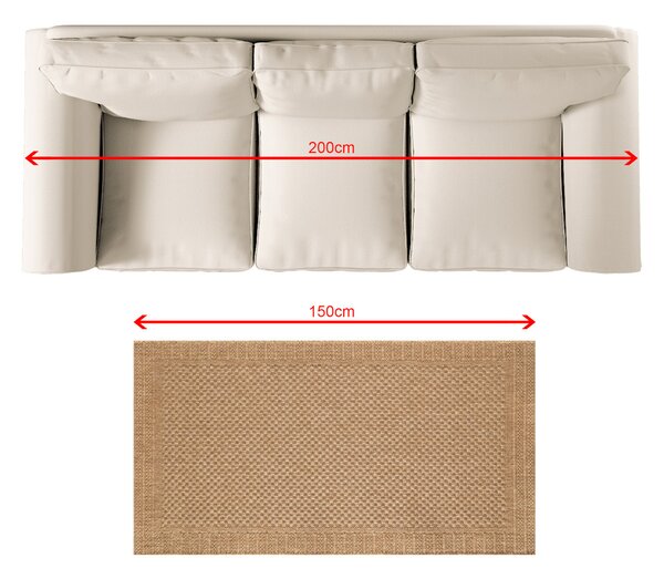 Dywan Corton camel 80x150 cm