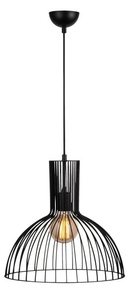 Czarna lampa wisząca z metalowym kloszem ø 38 cm Fellini – Opviq lights