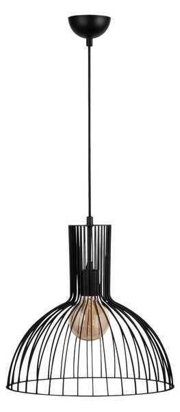 Czarna lampa wisząca z metalowym kloszem ø 38 cm Fellini – Opviq lights