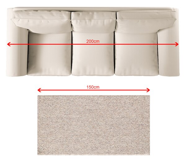 Dywan Solaro beige/grey 80x150 cm
