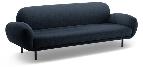 Ciemnoniebieska sofa z materiału bouclé 208 cm Poppy – Micadoni