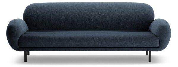 Ciemnoniebieska sofa z materiału bouclé 208 cm Poppy – Micadoni