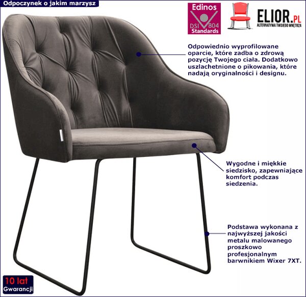 Nowoczesny fotel tapicerowany C5-R35