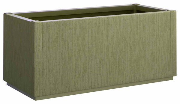 Skrzynka na kwiaty do ogrodu Zielony 80 x 36 x 35 cm PP