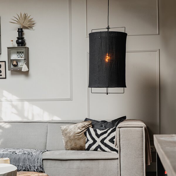 Designerska lampa wisząca czarna - Rich